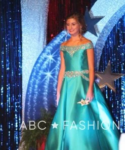 Tiffany Princess By House Of Wu Girls Off Shoulder Mikado Dress By Tiffany Princess 13513 Kids