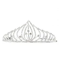 Cinderella Couture Girls Rhinestone Silver Tiara With Comb