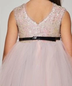 Girls Sequin High Low Dress By Cinderella Couture 5098