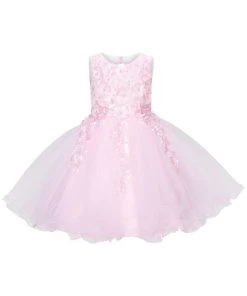 Girls Short 3D Floral Dress By Cinderella Couture 9122 Flower Girl Dresses