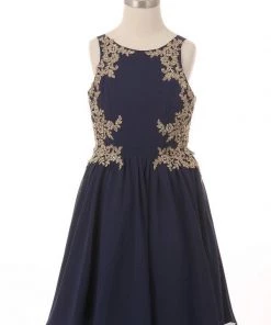 Flower Girl Dresses Girls Short Applique Dress With Corset Back By Cinderella Couture 5069