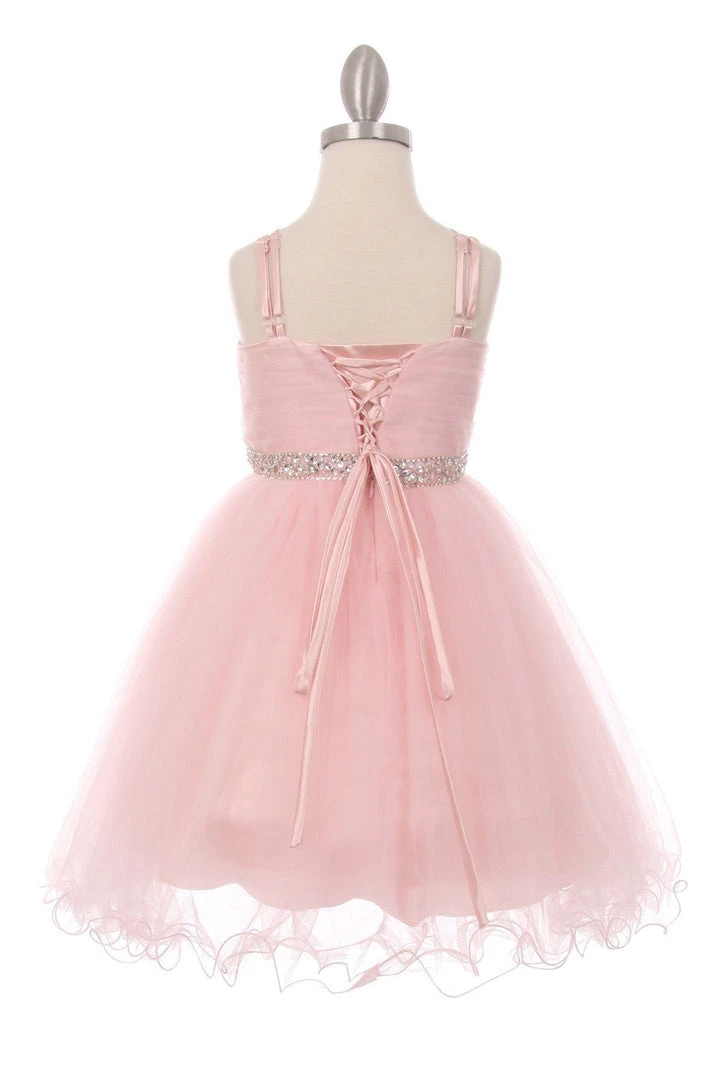 Kids Girls Short Front Twist Tulle Dress By Cinderella Couture 5019 12 Kids Girls Short Front Twist Tulle Dress By Cinderella Couture 5019