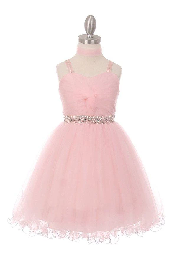 Kids Girls Short Front Twist Tulle Dress By Cinderella Couture 5019 11 Kids Girls Short Front Twist Tulle Dress By Cinderella Couture 5019