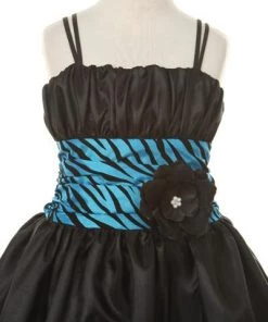 ABC Fashion Girls Short Fuchsia Zebra Print Dresses