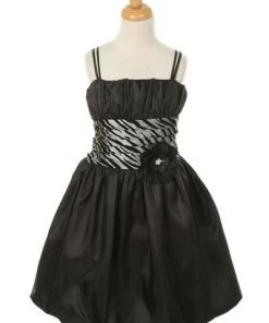 ABC Fashion Girls Short Fuchsia Zebra Print Dresses