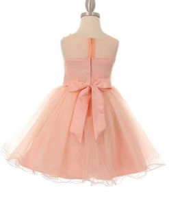 Girls Short Illusion Dress With 3D Flowers By Cinderella Couture 9083 Flower Girl Dresses 13 Girls Short Illusion Dress With 3D Flowers By Cinderella Couture 9083 Flower Girl Dresses