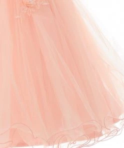 Girls Short Illusion Dress With 3D Flowers By Cinderella Couture 9083 Flower Girl Dresses 14 Girls Short Illusion Dress With 3D Flowers By Cinderella Couture 9083 Flower Girl Dresses