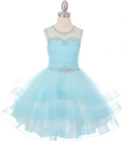 Flower Girl Dresses Girls Short Layered Dress With Beaded Bodice By Cinderella Couture 5050 21 Flower Girl Dresses Girls Short Layered Dress With Beaded Bodice By Cinderella Couture 5050