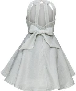 Girls Short Metallic Halter Dress By Cinderella Couture 5085 Kids