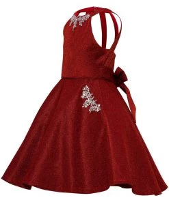 Girls Short Metallic Halter Dress By Cinderella Couture 5085 Kids