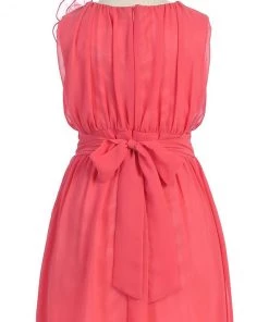 Calla Collection Girls Short Pleated Blue Chiffon Dress By Calla C620 Flower Girl Dresses 9 Calla Collection Girls Short Pleated Blue Chiffon Dress By Calla C620 Flower Girl Dresses