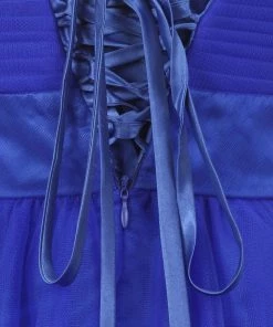 Kids Girls Short Ruffled Dress With Corset Back By Cinderella Couture 65008