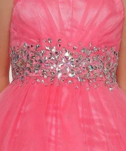 Kids Girls Short Ruffled Dress With Corset Back By Cinderella Couture 65008