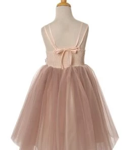 Girls Short Sequin Top Tulle Dress By Cinderella Couture 5094