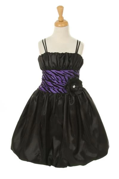 ABC Fashion Girls Short Silver Zebra Print Dresses Flower Girl Dresses 6 ABC Fashion Girls Short Silver Zebra Print Dresses Flower Girl Dresses