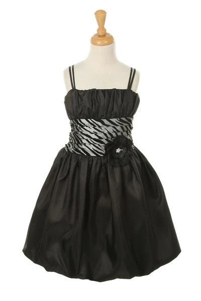 ABC Fashion Girls Short Silver Zebra Print Dresses Flower Girl Dresses 3 ABC Fashion Girls Short Silver Zebra Print Dresses Flower Girl Dresses