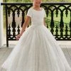 Mary's Bridal Angels Collection Flower Girl Dresses Girls Short Sleeve Lace Gown By Mary's Bridal MB9102 2 Mary's Bridal Angels Collection Flower Girl Dresses Girls Short Sleeve Lace Gown By Mary's Bridal MB9102