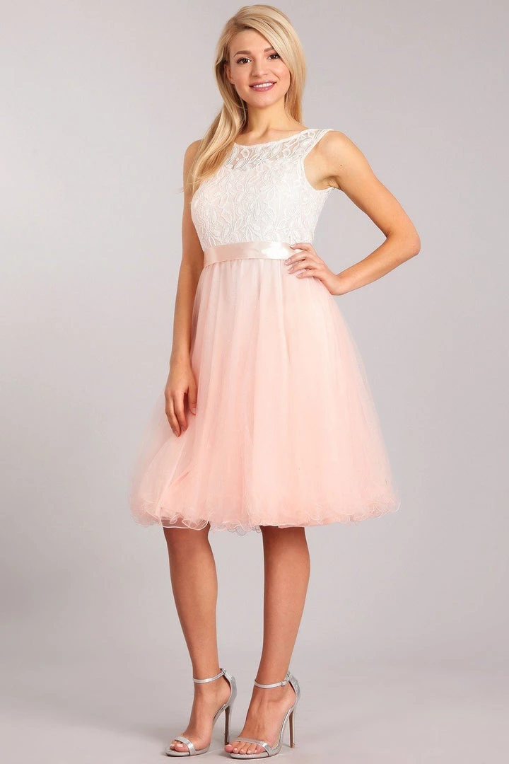 Girls Short Tulle Dress With Lace Bodice By Cinderella Couture 5002 Dama Dresses 8 Girls Short Tulle Dress With Lace Bodice By Cinderella Couture 5002 Dama Dresses