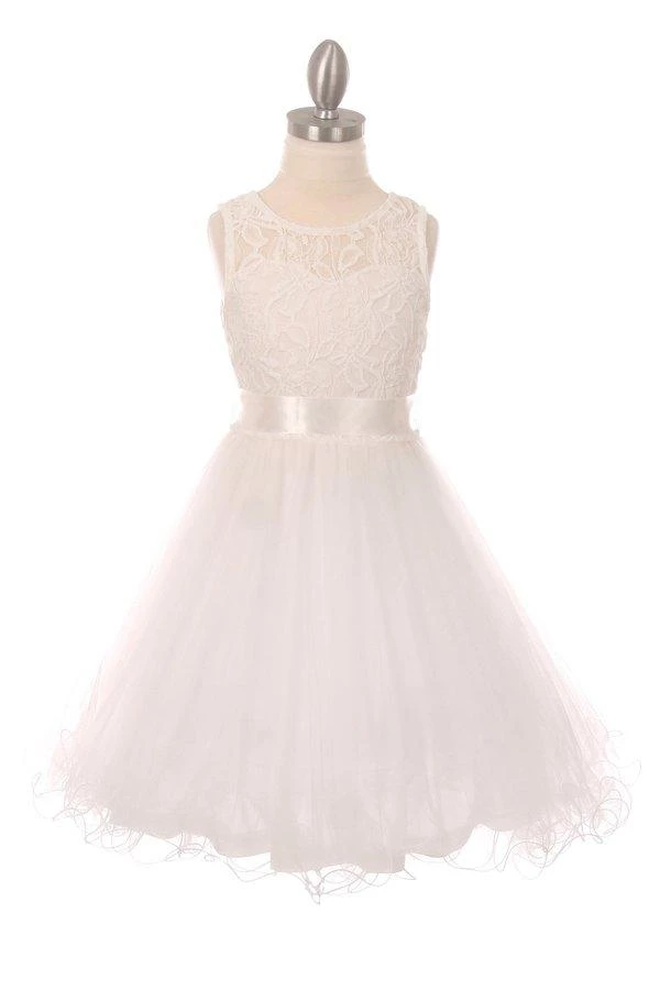 Girls Short Tulle Dress With Lace Bodice By Cinderella Couture 5002 Dama Dresses 12 Girls Short Tulle Dress With Lace Bodice By Cinderella Couture 5002 Dama Dresses