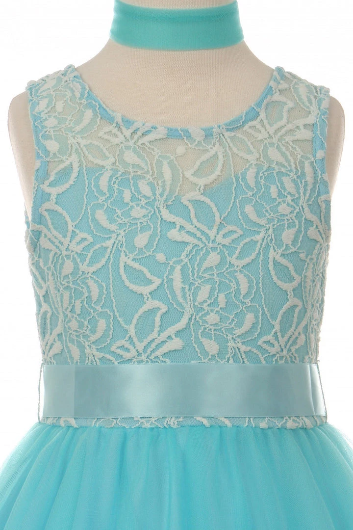 Girls Short Tulle Dress With Lace Bodice By Cinderella Couture 5002 Dama Dresses 6 Girls Short Tulle Dress With Lace Bodice By Cinderella Couture 5002 Dama Dresses