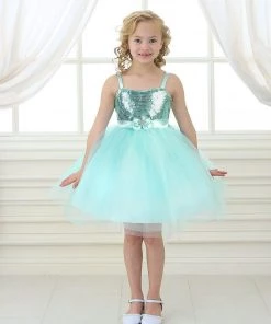 Calla Collection Girls Short Tulle Dress With Sequined Top By Calla 750 Kids