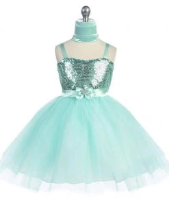 Calla Collection Girls Short Tulle Dress With Sequined Top By Calla 750 Kids