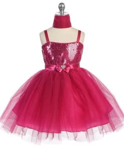 Calla Collection Girls Short Tulle Dress With Sequined Top By Calla 750 Kids