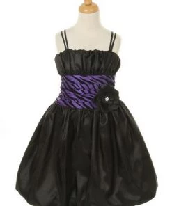 ABC Fashion Girls Short Zebra Print Dresses Flower Girl Dresses