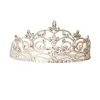 Cinderella Couture Girls Silver Floral Tiara With Comb Kids