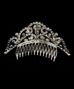 Cinderella Couture Girls Silver Rhinestone Hair Comb
