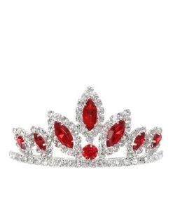 Cinderella Couture Kids Girls Silver Stone Mini Silver Tiara With Comb
