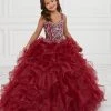 Tiffany Princess By House Of Wu Kids Girls Sleeveless Long Ruffled Dress By Mini Quince 26833MQ