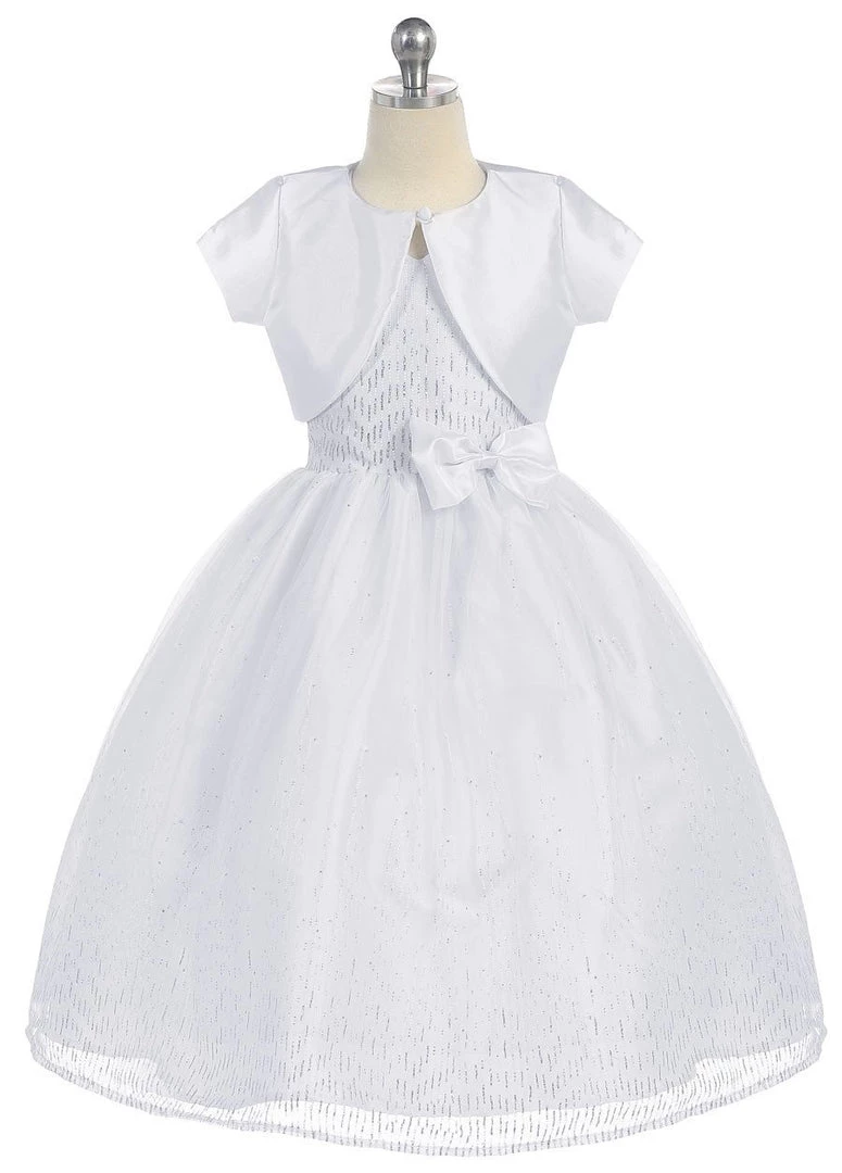 Calla Collection Girls Tea Length Glitter Dress With Bolero By Calla KD2456A 13 Calla Collection Girls Tea Length Glitter Dress With Bolero By Calla KD2456A