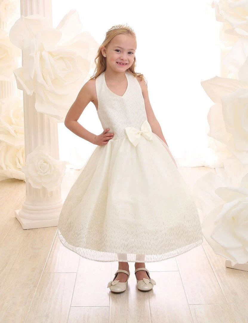 Calla Collection Girls Tea Length Glitter Dress With Bolero By Calla KD2456A 10 Calla Collection Girls Tea Length Glitter Dress With Bolero By Calla KD2456A