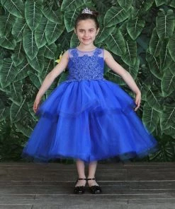 Calla Collection Girls Tea Length Tulle Dress With Embroidered Bodice By Calla D792 Flower Girl Dresses 46 Calla Collection Girls Tea Length Tulle Dress With Embroidered Bodice By Calla D792 Flower Girl Dresses
