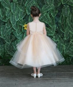 Calla Collection Girls Tea Length Tulle Dress With Embroidered Bodice By Calla D792 Flower Girl Dresses 36 Calla Collection Girls Tea Length Tulle Dress With Embroidered Bodice By Calla D792 Flower Girl Dresses
