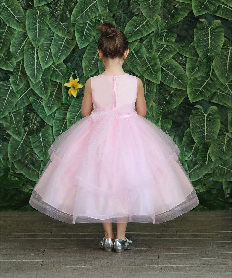 Calla Collection Girls Tea Length Tulle Dress With Embroidered Bodice By Calla D792 Flower Girl Dresses 23 Calla Collection Girls Tea Length Tulle Dress With Embroidered Bodice By Calla D792 Flower Girl Dresses