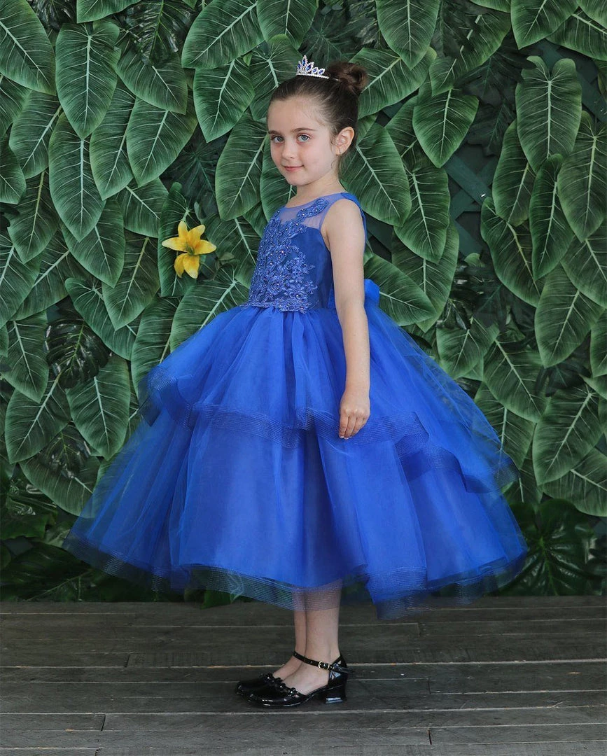 Calla Collection Girls Tea Length Tulle Dress With Embroidered Bodice By Calla D792 Flower Girl Dresses 17 Calla Collection Girls Tea Length Tulle Dress With Embroidered Bodice By Calla D792 Flower Girl Dresses