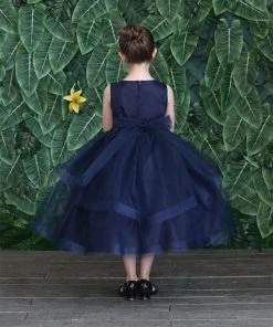 Calla Collection Girls Tea Length Tulle Dress With Embroidered Bodice By Calla D792 Flower Girl Dresses 34 Calla Collection Girls Tea Length Tulle Dress With Embroidered Bodice By Calla D792 Flower Girl Dresses