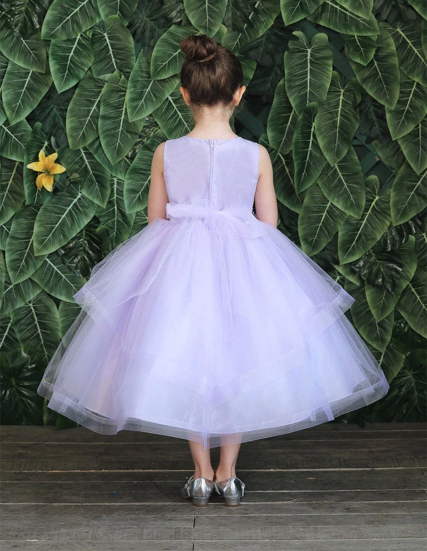 Calla Collection Girls Tea Length Tulle Dress With Embroidered Bodice By Calla D792 Flower Girl Dresses 14 Calla Collection Girls Tea Length Tulle Dress With Embroidered Bodice By Calla D792 Flower Girl Dresses