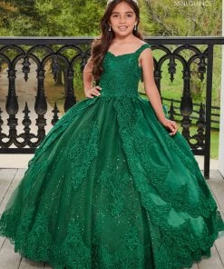 Mary's Bridal Mini Quince Collection Girls Tiered Applique Gown By Mary's Bridal MQ4032