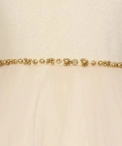 Girls Tiered Long Applique Dress By Cinderella Couture 5099 Flower Girl Dresses