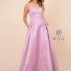 Prom Glitter Ballgown With Crisscross Back By Nox Anabel E228