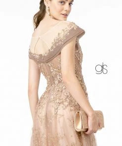 Prom Glitter Embellished Long Illusion Dress By Elizabeth K GL1806 10 Prom Glitter Embellished Long Illusion Dress By Elizabeth K GL1806