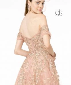 Prom Glitter Embellished Long Off Shoulder Dress By Elizabeth K GL1805 15 Prom Glitter Embellished Long Off Shoulder Dress By Elizabeth K GL1805
