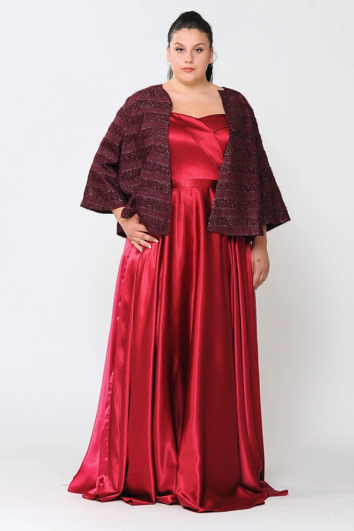 Poly USA Plus Size Mother Of The Bride Dresses Glitter Embellished Plus Size Evening Jacket By Poly USA JK1902 9 Poly USA Plus Size Mother Of The Bride Dresses Glitter Embellished Plus Size Evening Jacket By Poly USA JK1902