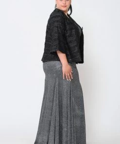 Poly USA Plus Size Mother Of The Bride Dresses Glitter Embellished Plus Size Evening Jacket By Poly USA JK1902 28 Poly USA Plus Size Mother Of The Bride Dresses Glitter Embellished Plus Size Evening Jacket By Poly USA JK1902