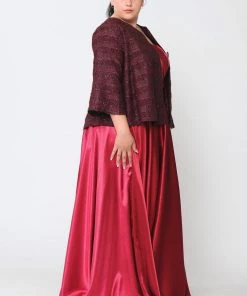 Poly USA Plus Size Mother Of The Bride Dresses Glitter Embellished Plus Size Evening Jacket By Poly USA JK1902 23 Poly USA Plus Size Mother Of The Bride Dresses Glitter Embellished Plus Size Evening Jacket By Poly USA JK1902