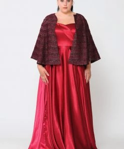 Poly USA Plus Size Mother Of The Bride Dresses Glitter Embellished Plus Size Evening Jacket By Poly USA JK1902 21 Poly USA Plus Size Mother Of The Bride Dresses Glitter Embellished Plus Size Evening Jacket By Poly USA JK1902