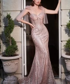Glitter Mermaid Gown By Cinderella Divine CB093